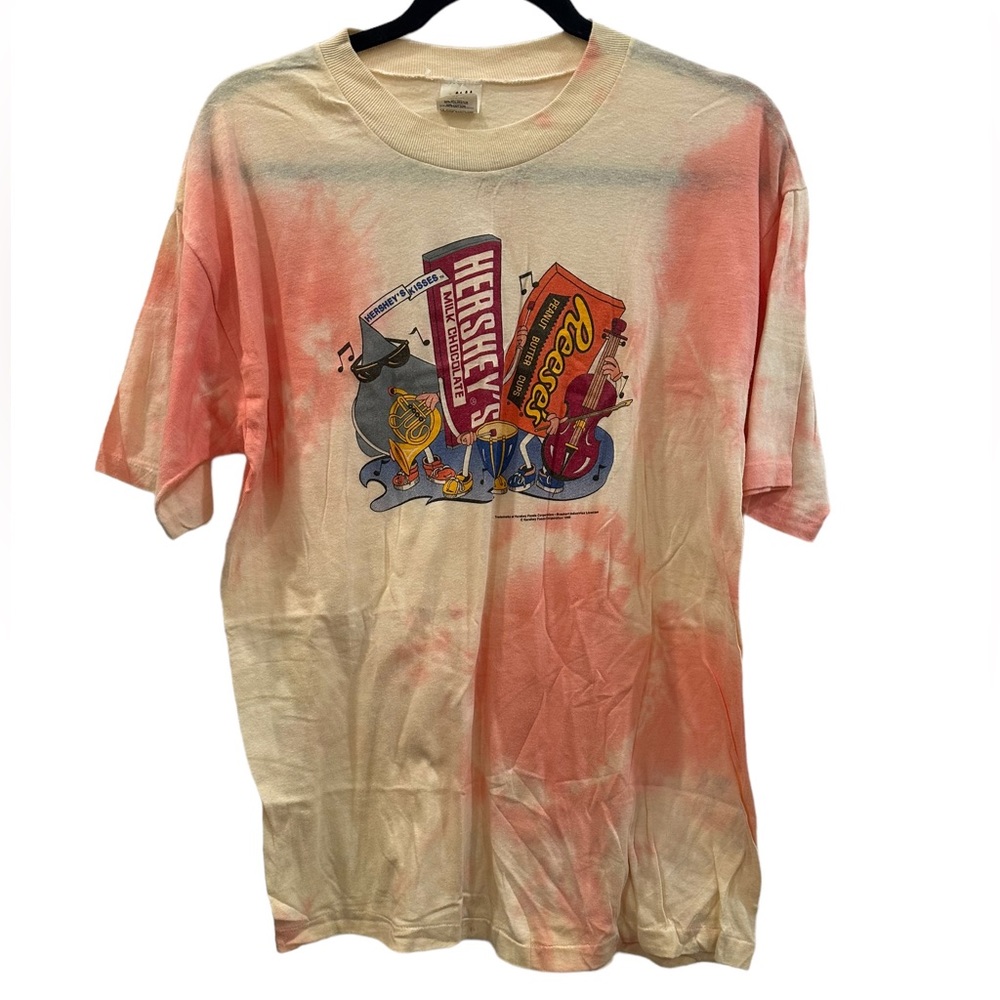 Vintage Hershey’s brand made in USA tie dye tee size XL GVC